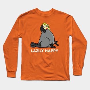 Lazily Happy cocktiel Long Sleeve T-Shirt